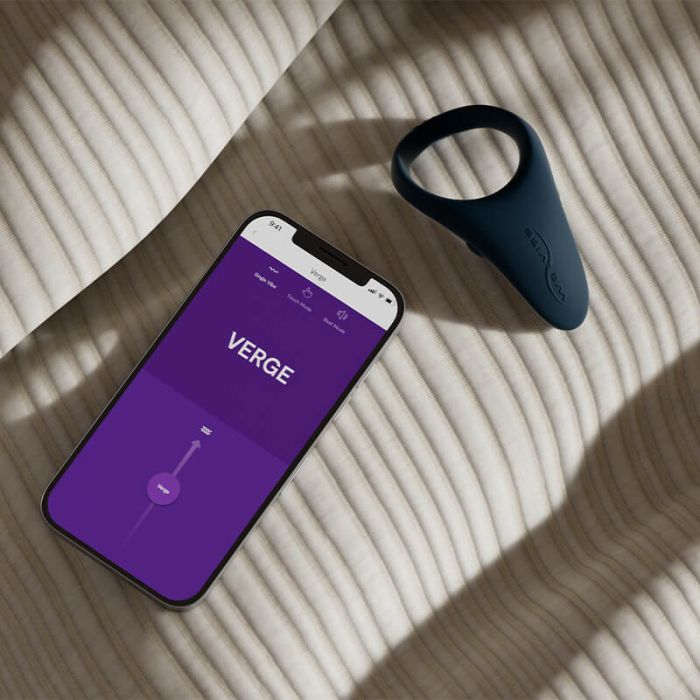 We-Vibe Verge App Controlled Rechargeable Vibrating Cock Ring, We Vibe Sex  Toys
