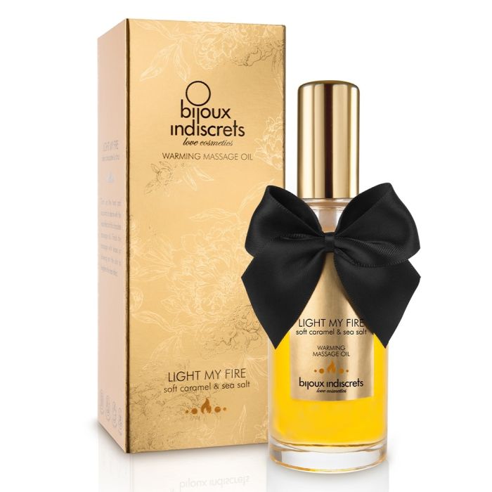 Bijoux Indiscrets Light My Fire Soft Caramel Warming Massage Oil 100ml
