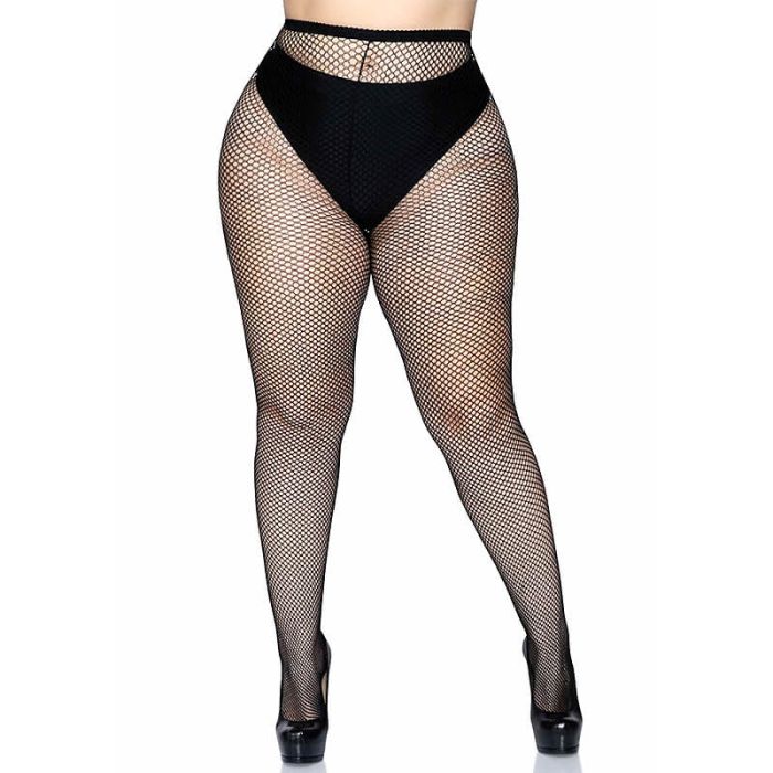 Leg Avenue Nylon Fishnet Pantyhose Plus Size