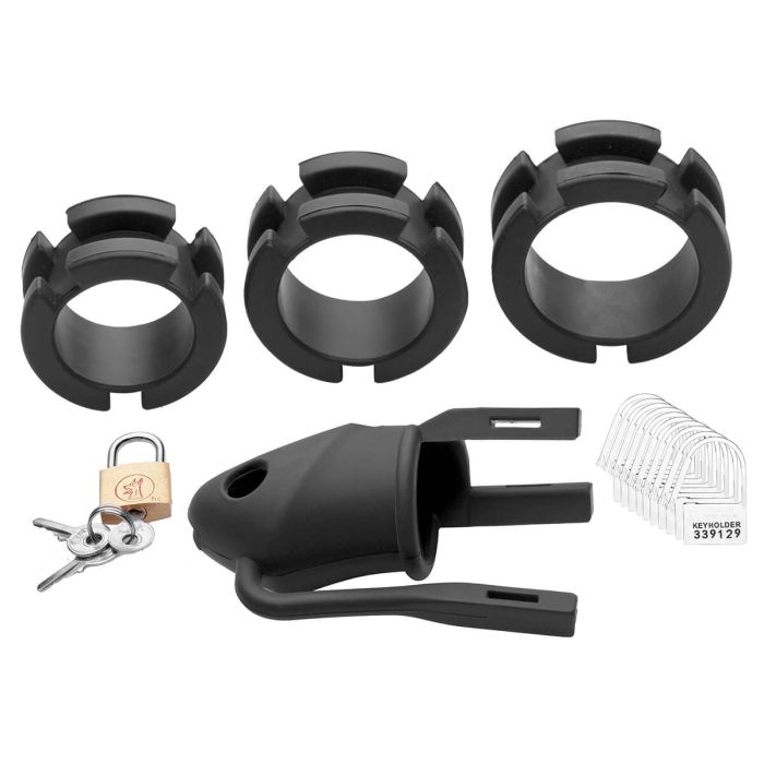 Master Series Sado Shadow Silicone Male Chastity Device