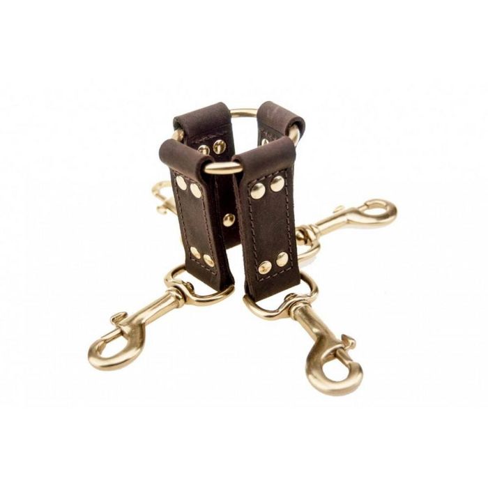 Bound Nubuck Leather 4-Way Hogtie Stood-Up