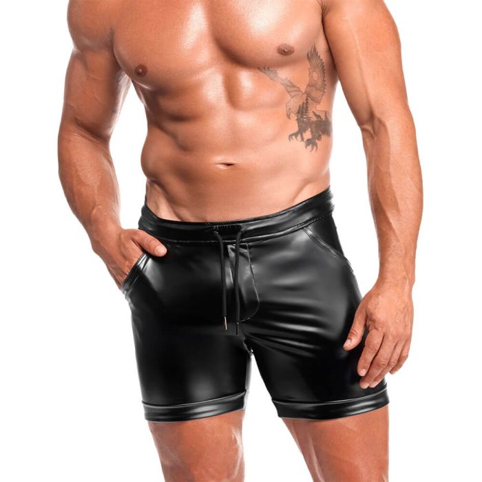 Noir Handmade Rogue Shorts worn by a Male Model