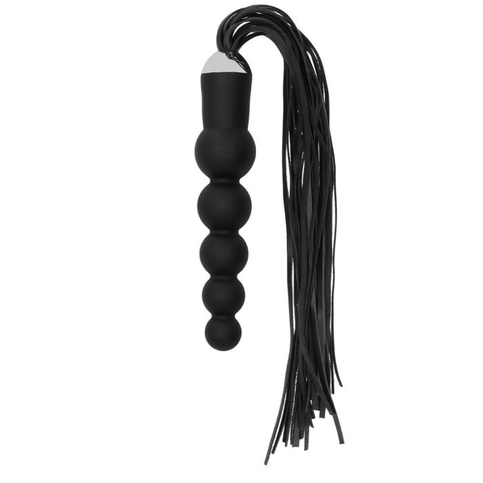 Ouch Black Whip with Curved Silicone Dildo