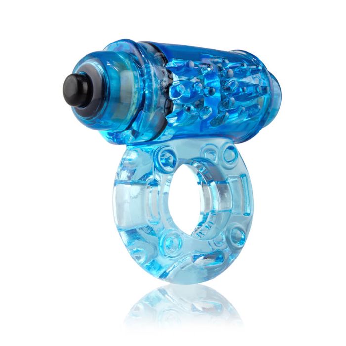 Screaming O Owow Super-Powered Vibrating Blue Cock Ring