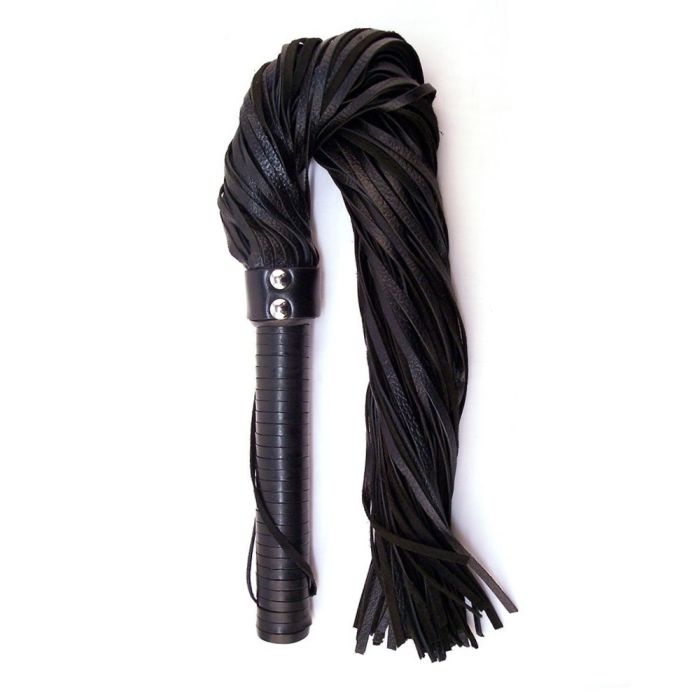Rouge Black Leather Handle Flogger