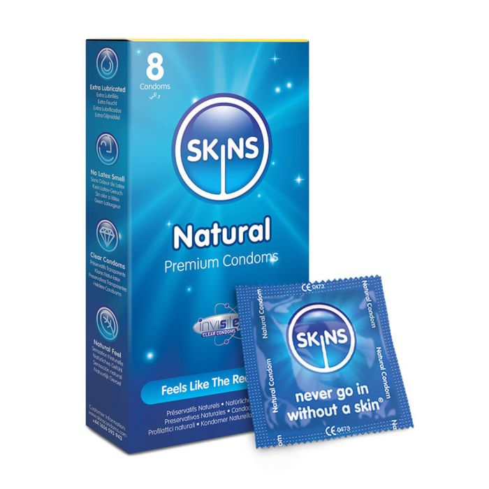 Skins Natural Condoms - 8 Pack