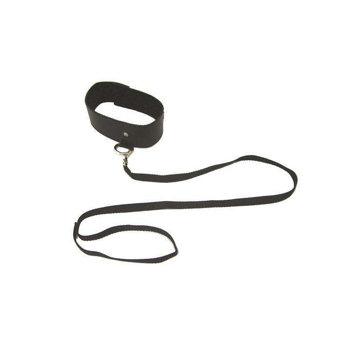 Sex & Mischief Black Bondage Leash and Collar