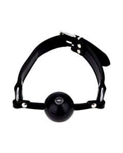 Bound Leather Solid Ball Gag