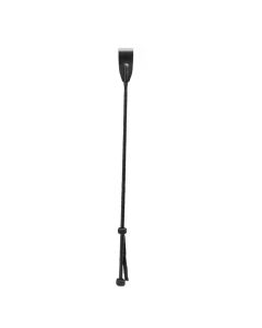 Coco de Mer Black Leather Riding Crop