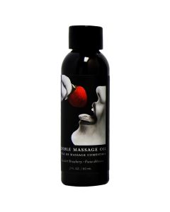 Earthly Body Edible Massage Oil Strawberry - 60ml