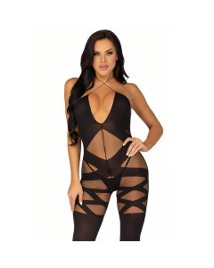 Illusion Crotchless Halter Bodystocking