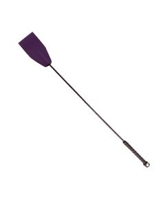 Harmony Purple Leather Riding Crop 