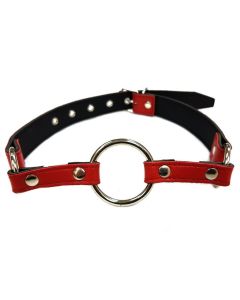 Harmony Red Leather O-Ring Gag | Front 