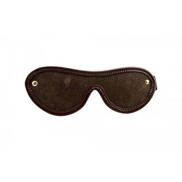 Bound Nubuck Leather Blindfold 