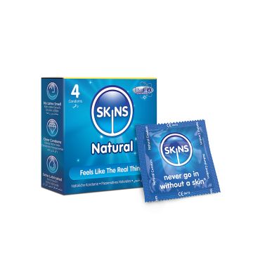 Skins Natural Condoms - 4 Skins