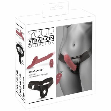 Strap-On Vibrator Set with Harness & Remote Control