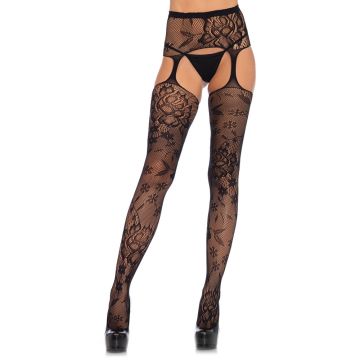 Leg Avenue Garterbelt Floral lace Stockings