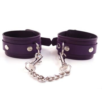 Harmony Purple Leather Wrist Restraints 