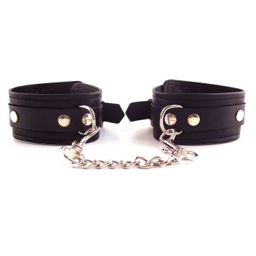 Harmony Black Leather Ankle Restraints