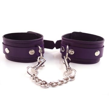 Harmony Purple Leather Ankle Restraints 