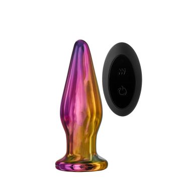 Glamour Glass Remote Vibe Tapered Butt Plug