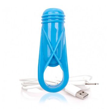 Screaming O Charged OYeah! Plus Rechargeable Blue Cock Ring