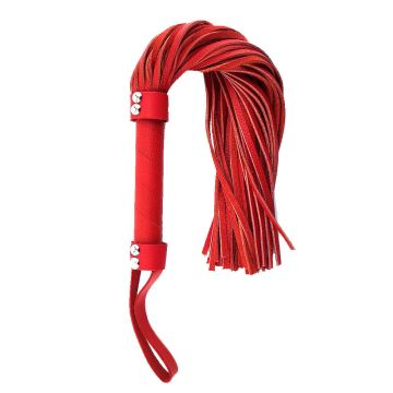 Harmony Red Leather Flogger