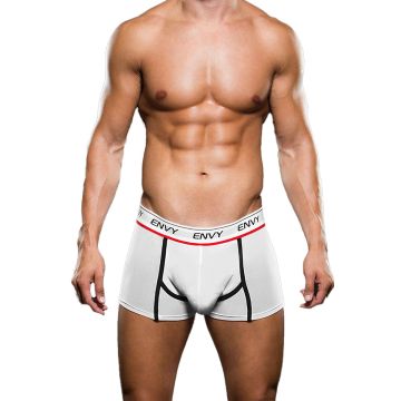 Envy White Logo Low Rise Mesh Trunk