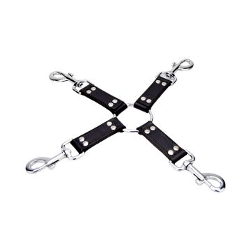 Bound Leather 4 Way Hog Tie