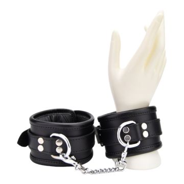 Bound Leather Wrist Restraints