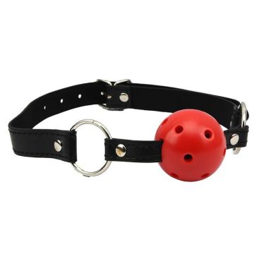 Bound To Please | Classic Red & Black Look Breathable Ball Gag 