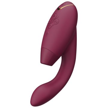 Womanizer Duo 2 Rechargeable G-Spot and Clitoral Stimulator - Bordeaux