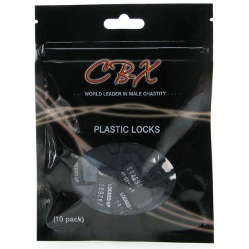 CB Chastity Plastic Numbered Security Tags 10 Pack 