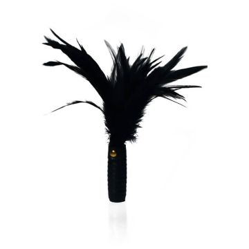 Coco de Mer Black Leather Feather Tickler