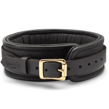 Coco der Mer Black Leather Collar