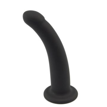 Loving Joy Curved 5 Inch Silicone Dildo with Suction Cup Base