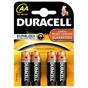 Duracell AA Batteries 4 Pack
