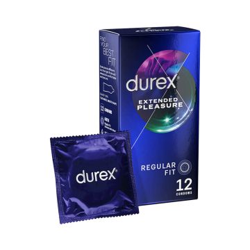 Extended Pleasure Condoms 12 Pack by Durex