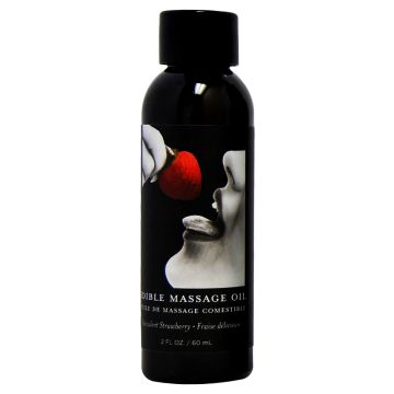 Earthly Body Edible Massage Oil Strawberry - 60ml