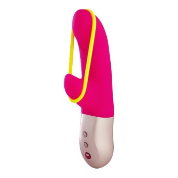 Fun Factory Amorino Mini Rechargeable G-Spot Rabbit Vibrator & Vibe Band - Pink