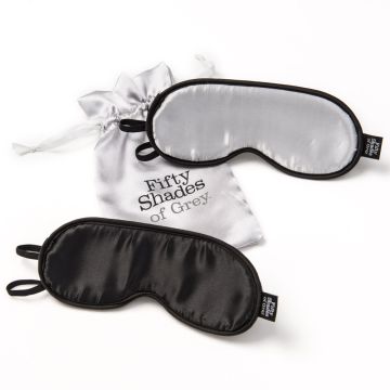 Fifty Shades of Grey No Peeking Soft Twin Blindfold Set With Bag