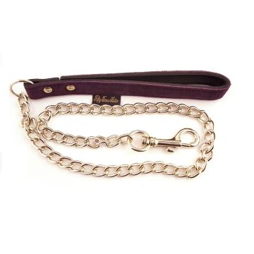 Rouge Fifty Times Hotter Bondage Lead with Purple Suede Handle 