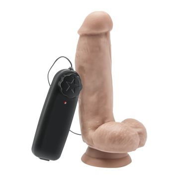 Get Real 6" Vibrating Dildo with Balls by Toy Joy