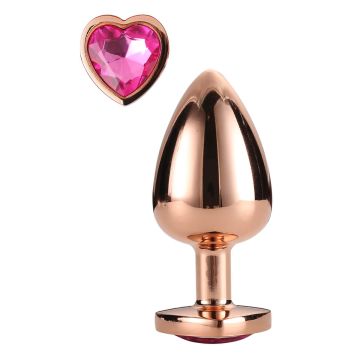 Gleaming Love Small Rose Gold Butt Plug