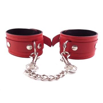 Harmony Red Leather Wrist Restraints