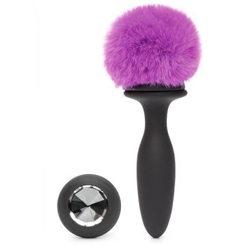 Happy Rabbit Small Rechargeable Vibrating Bunny Tail Butt Plug