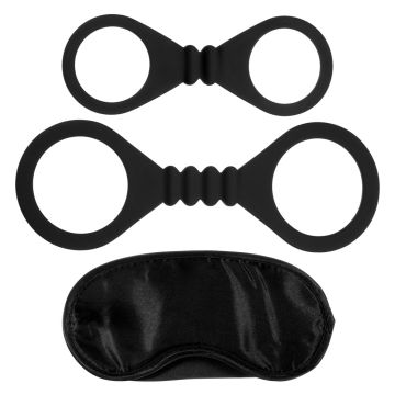 Kinx Bound to Please Blindfold, Wrist and Ankle Cuffs Three Piece Set