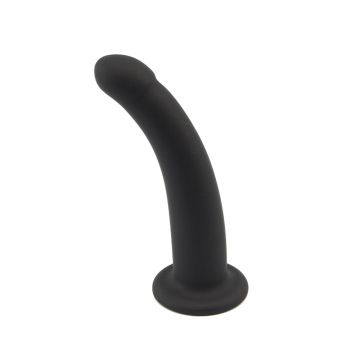 Loving Joy Curved 5 Inch Silicone Dildo with Suction Cup Base