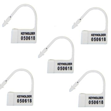 Chastity Plastic Numbered Security Tags 5 Pack