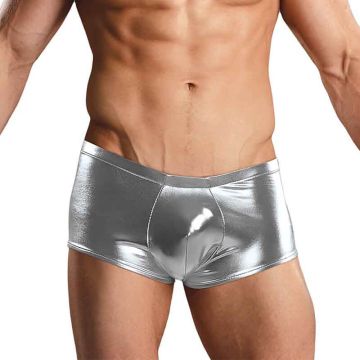 Male Power Heavy Metal Silver Mini Short 